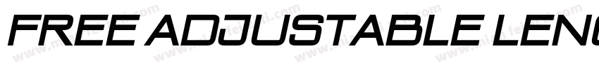 Free adjustable length字体转换